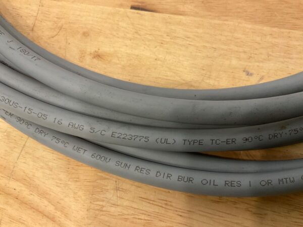 Igus Multi Conductor Cable Chainflex Series CF13OUS-15-5 16 AWG 25’ Gray - Image 3