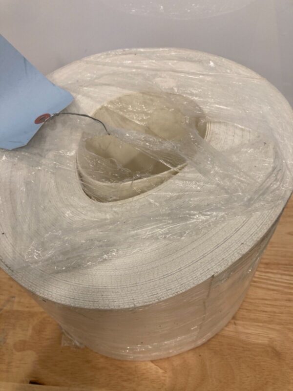 8”W x 110’L White Conveyor Belt Power 125005 Butt Ends F-5EQWT - Image 3