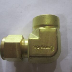 Swagelok Brass 1/2" Tube OD X 1/2" Female NTP 90 Elbow B-810-8-8