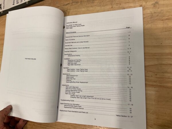 Instruction And Parts List For 3M AccuGlide 2+ STD 2” Type 10500 Case Sealer - Image 4