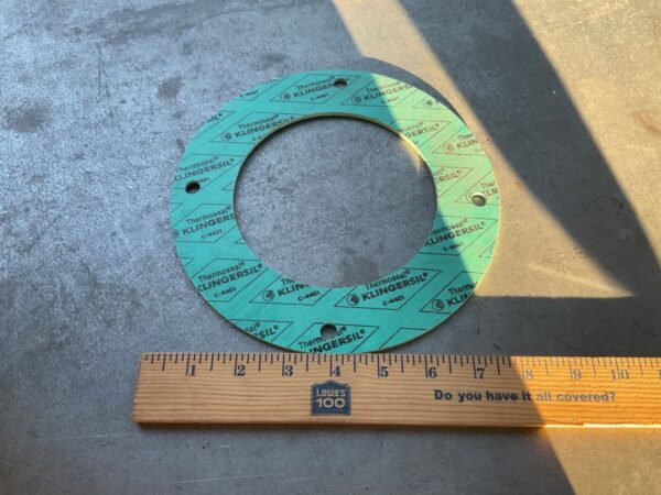 4 x Klingersil C-4401 8" OD by 4-7/8” ID Gasket Flange with 4 Bolt Holes 3/8” ID - Image 2