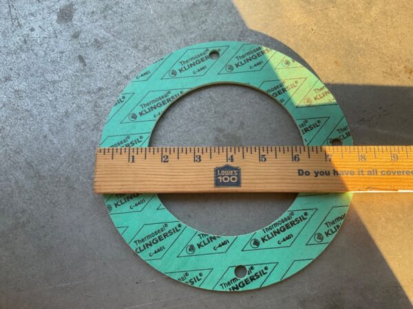 4 x Klingersil C-4401 8" OD by 4-7/8” ID Gasket Flange with 4 Bolt Holes 3/8” ID - Image 3