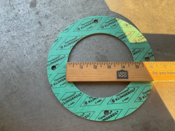 4 x Klingersil C-4401 8" OD by 4-7/8” ID Gasket Flange with 4 Bolt Holes 3/8” ID - Image 4