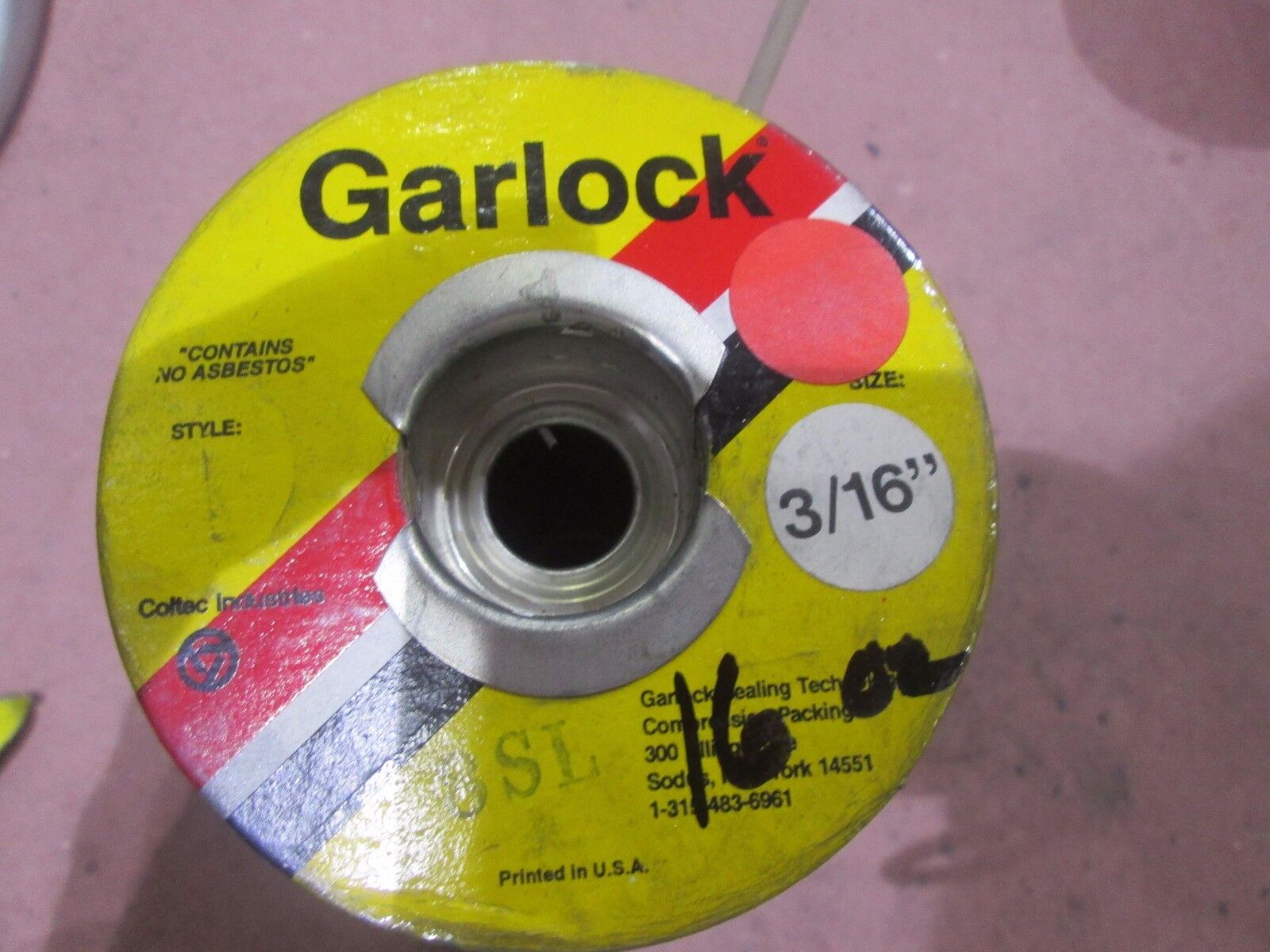 Garlock 1200 PBI Mechanical Packing 3 16 Partial Roll 1 LB garlock-1200-pbi-mechanical-packing-3-16-partial-roll-1-lb