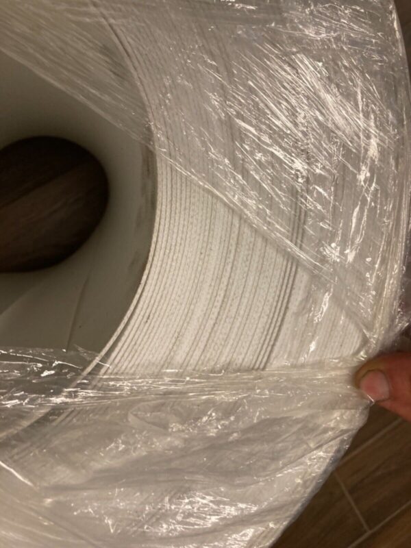18”W x 185’7”L White Conveyor Belt Power 125199 FMB-5EQ Prep - Image 2