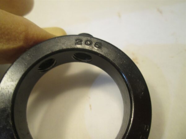 Insert Bearing MB MFG 1 USA 2-7/16" OD 1" ID Stamped 206 Compression Collar - Image 5