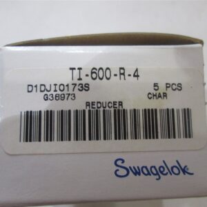  Swagelok Titanium TI-600-R-4 Box of 5 Reducer