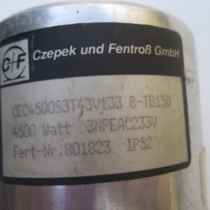 CF Czepek und Fentross Industrial Screw Plug Immersion Heater B-TB150