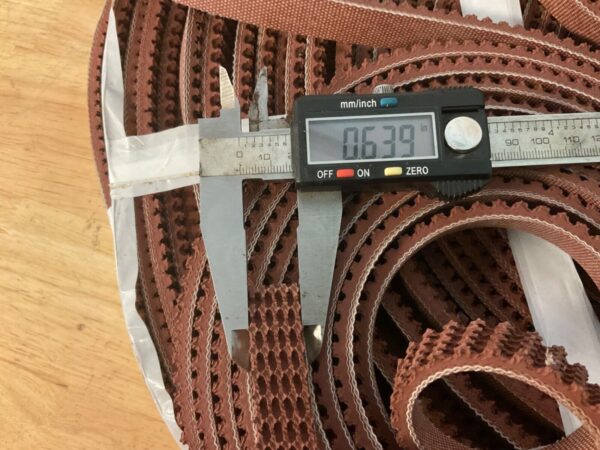200’+ Brown Nitrile Rough Top Conveyor Belt 3 Ply 5/8” Wide for AC HORN COLLATOR - Image 6