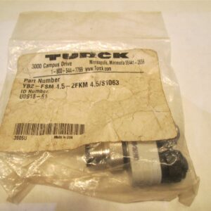  Turck YB2-FSM 4.5-2FKM 4.5/S1063 ID # U0918-61 Connector Splitter