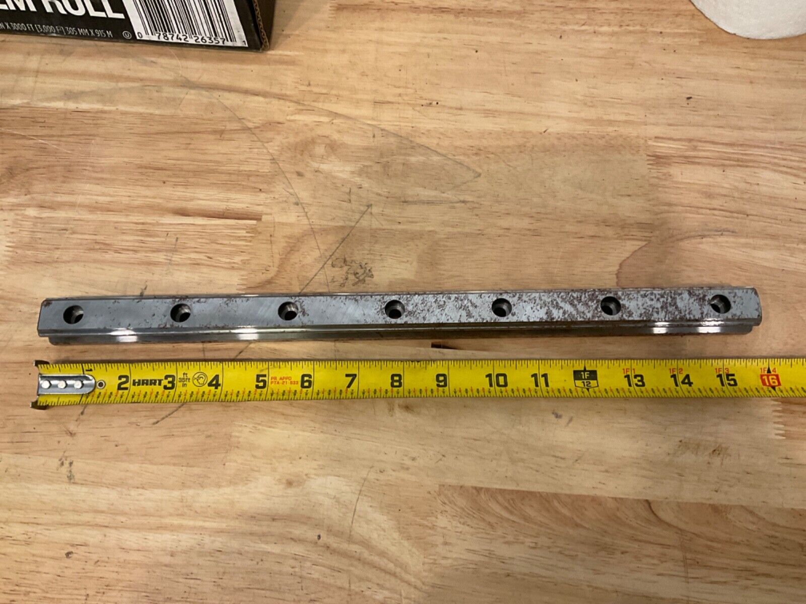 NO BOX HIWIN LINEAR GUIDEWAY RAIL HGR25 18025A-30000 15-7/8” - Image 2