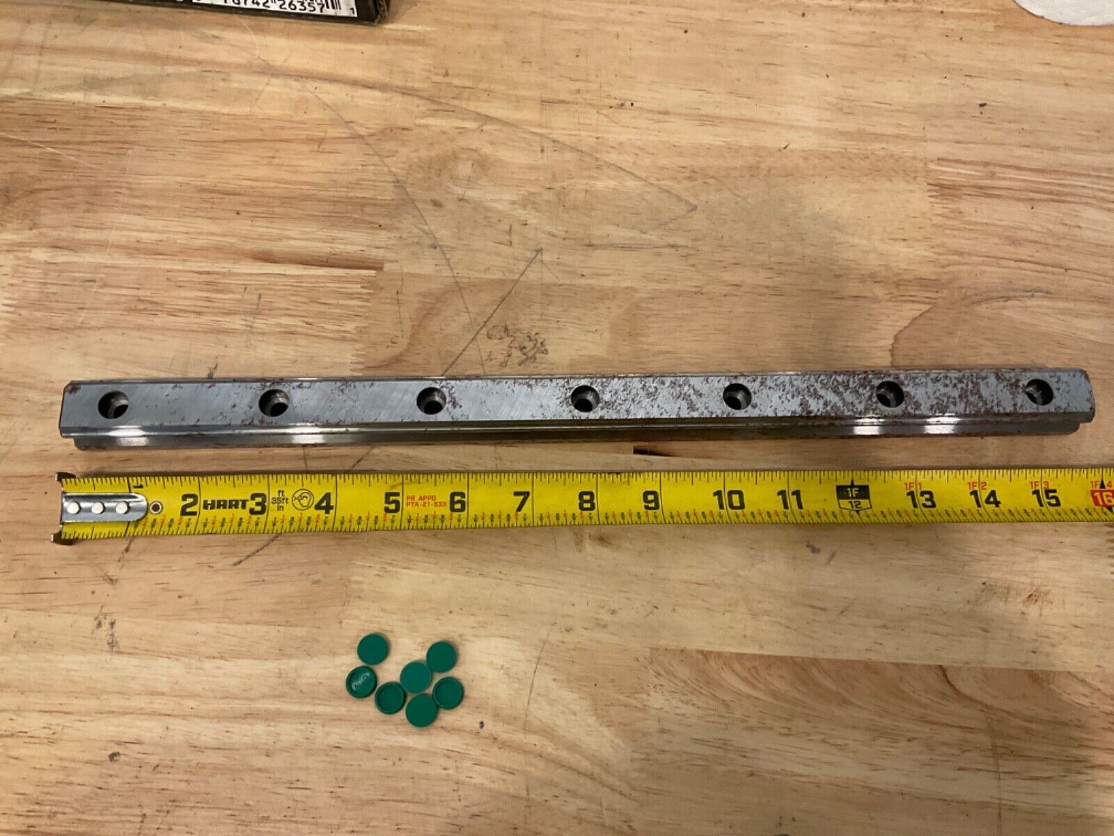 NO BOX HIWIN LINEAR GUIDEWAY RAIL HGR25 18025A-30000 15-7/8” - Image 3