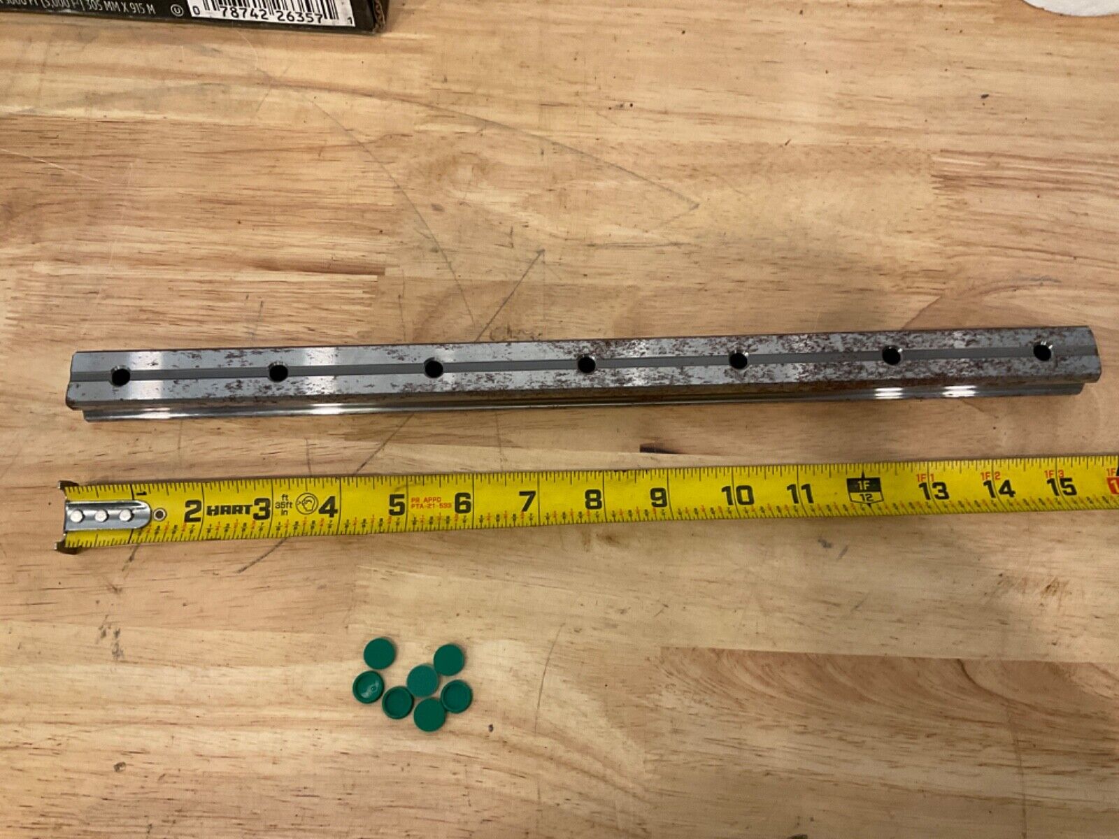 NO BOX HIWIN LINEAR GUIDEWAY RAIL HGR25 18025A-30000 15-7/8” - Image 4