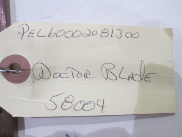 9" Pelletizer 58004 Doctor Blade PEL60002081300 208-1300 - Image 2