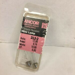 Ancor #212-2 Festoon 6 Candlepower 13v Card-2 522122
