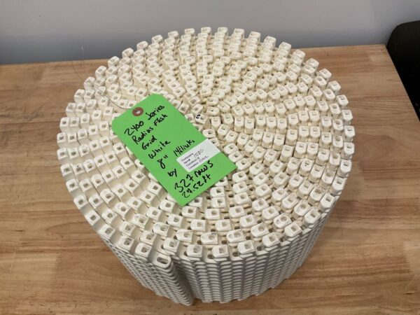 Intralox 2400 Series Radius Flush Grid Polypropylene Conveyor Belt 8" Wide