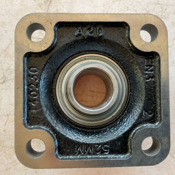RCJ1 Fafnir Bearing Ball Housed Unit Four Bolt Flange Missing Collar - Image 2