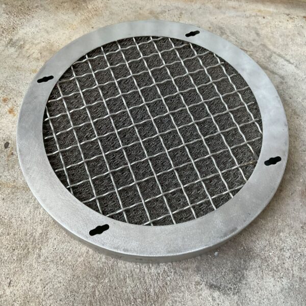 16" OD Stainless Steel Mesh Disc Filter bottom view