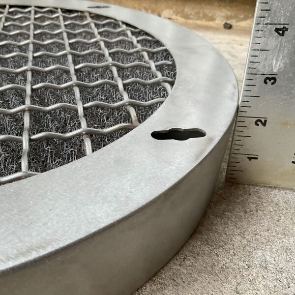 16" OD Stainless Steel Mesh Disc Filter 2-1/8" thick