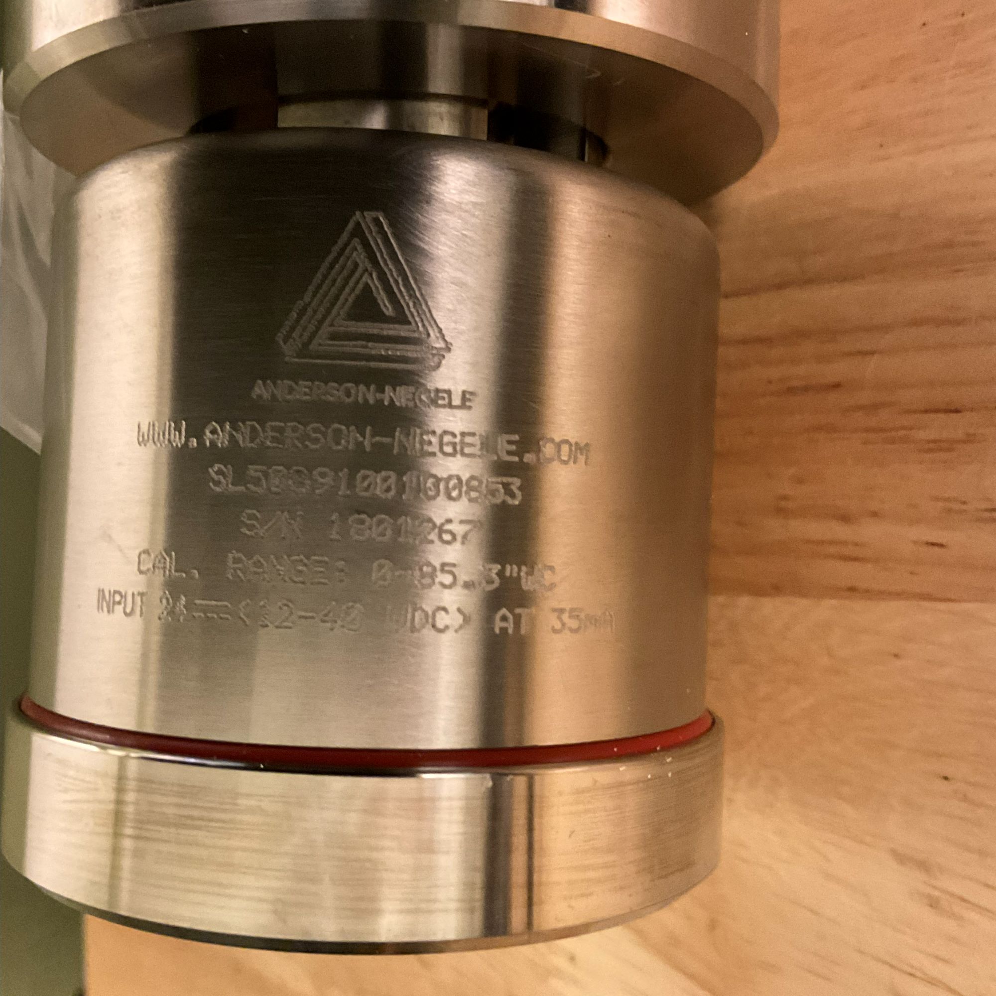 SL5089100100853 ANDERSON NEGELE Liquid level Transmitter tag